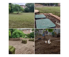 Massive 550m2 irrigation and returf. (Backyard)