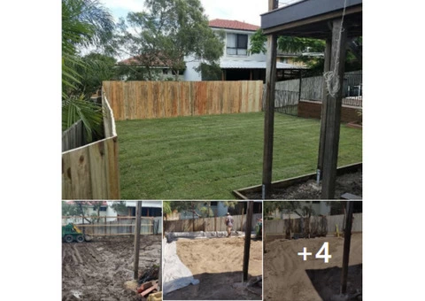 Fencing, retaining, earthmoving and turfing. View 1 - 1/8