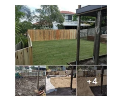 Fencing, retaining, earthmoving and turfing. View 1