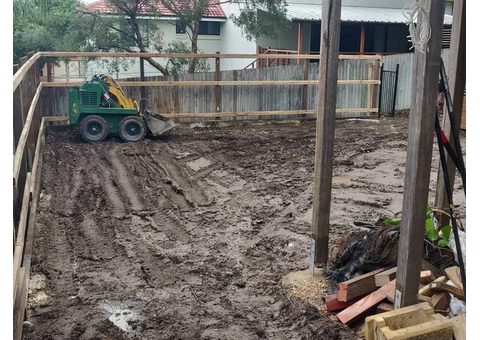Fencing, retaining, earthmoving and turfing. View 1 - 3/8