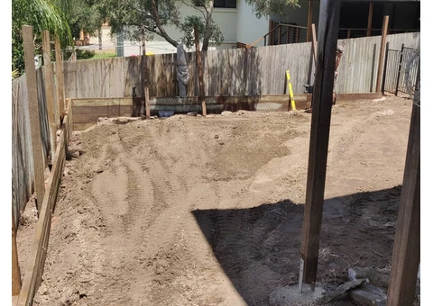 Fencing, retaining, earthmoving and turfing. View 1 - 5/8