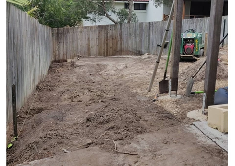 Fencing, retaining, earthmoving and turfing. View 1 - 7/8