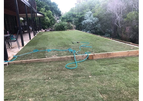 Retaining wall replacement and turf - 5/8