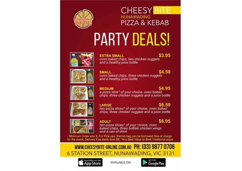 Best Pizza Restaurant Nunawading-Cheesy bites