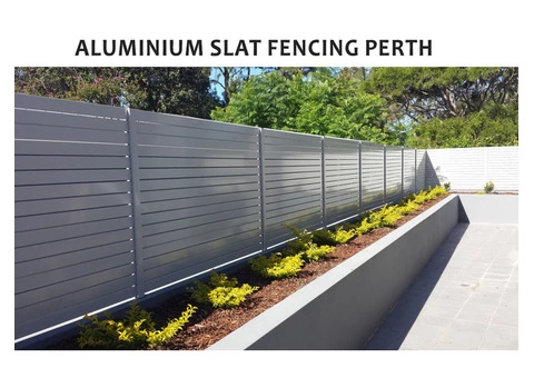 We provide the best aluminium slat fencing installation Perth. - 2/2