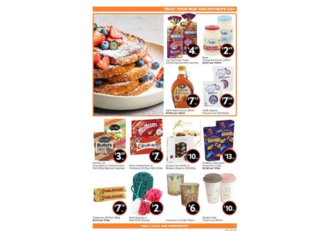 Treat Your Mum This Mother's Day On Sale FoodWorks Orange