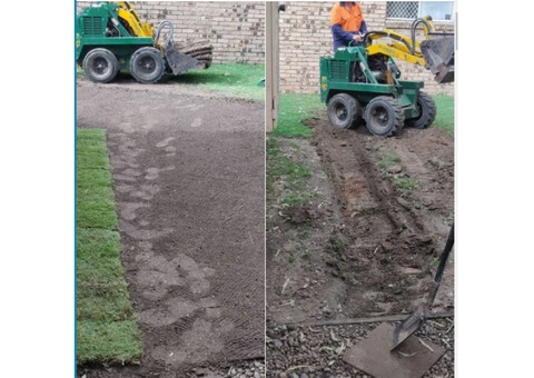 Simple turfed spoon drain - 1/3