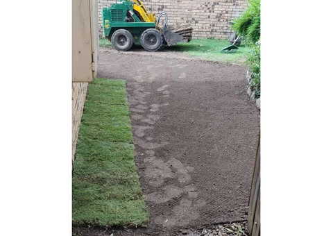 Simple turfed spoon drain - 2/3