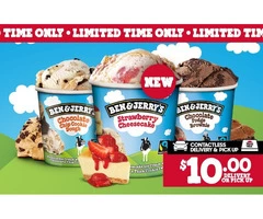 Ben & Jerry's Tub at Pizza Hut Orange Special Offer