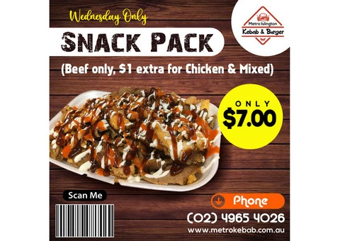 Order Snack Pack From Metro Kebab