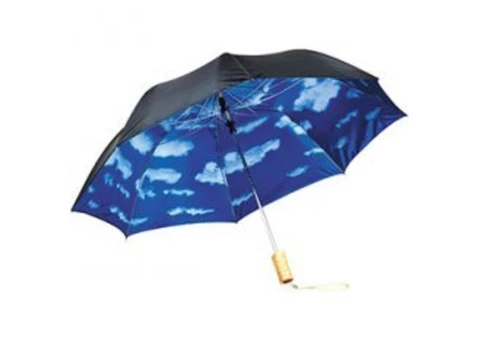 Shop Custom Printed Blue Skies Auto Open Folding Umbrella At Vivid Promotions