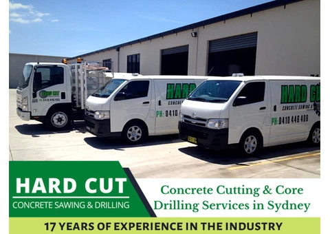 Hard cut Concrete Sawing and Drilling company in Sydney