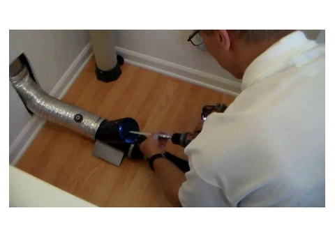 Laundry dryer and duct cleaning