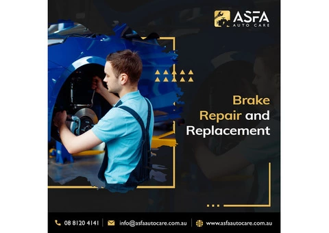 Brake pad replacement at best auto care shop