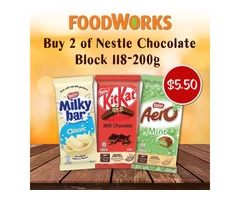 Buy 2 of Nestle Chocolate Block - Foodworks Orange - Orange, NSW