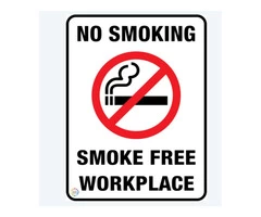 No smoking signs