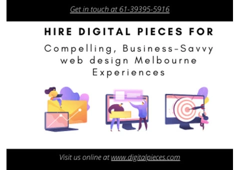 Compelling, Business-Savvy web design Melbourne Experiences - Digital Pieces