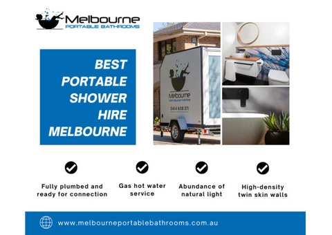 Best Portable Shower Hire Across Melbourne