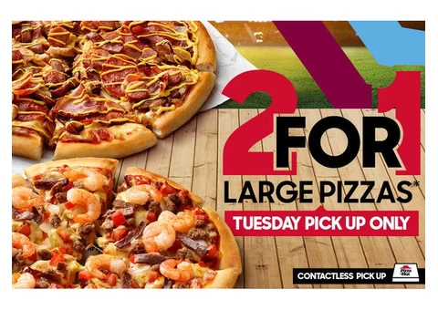 2 FOR 1 LARGE PIZZAS On Sale Pizza Hut Orange - Orange, NSW