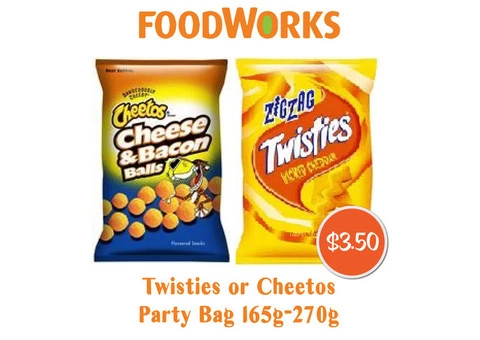 Twisties or Cheetos On Sale Foodworks Orange