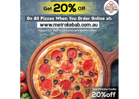 Best PIZZA Deal From Metro Kebab Specials