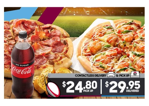 2 Large Pizzas On Sale Pizza Hut Orange - Orange, NSW