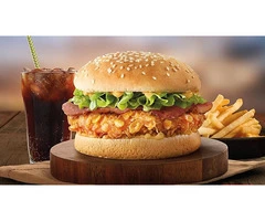 Delicious Burger !! Get 5% off @Cocos Chicken Thornlie, WA