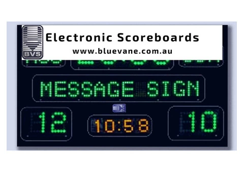 Buy Electronic Scoreboards from Blue Vane