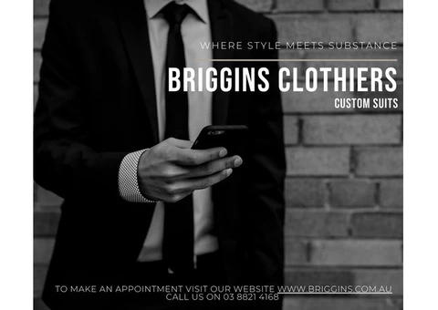 Best Custom Tailored Suit in Melbourne - Briggins