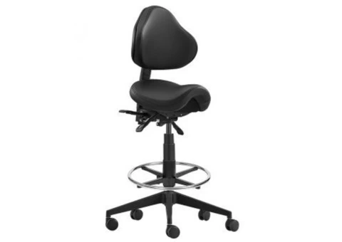 Brody Industrial Saddle Drafting Chair