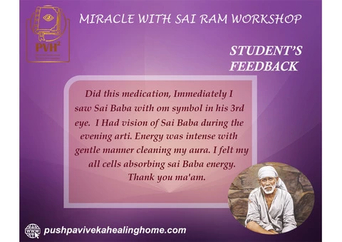 Miracle with Sai Ram: PVHH