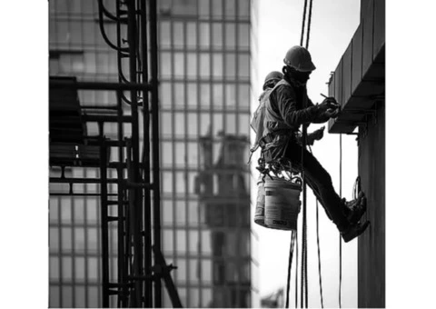 Industrial Rope Access For Commercial Windows Cleaning