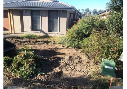 Front yard clearing and turfing - 8/8