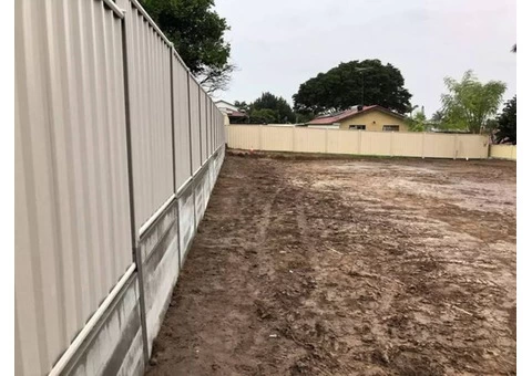 New block retaining and fencing - 2/8