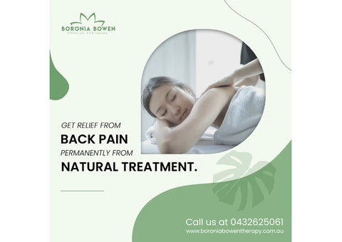Get Relief From Back Pain Permanently From Natural Treatment