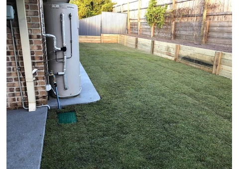 Retaining, turf and irrigation - 2/7
