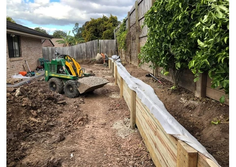 Retaining, turf and irrigation - 3/7