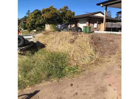Slate stone concrete sleeper retaining wall - 4/8