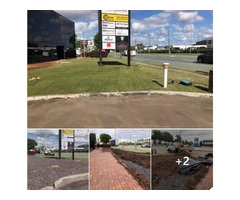 Large returf for a commercial frontage