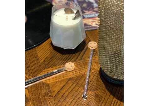 Rose Quartz Crystal Candle - 1/4