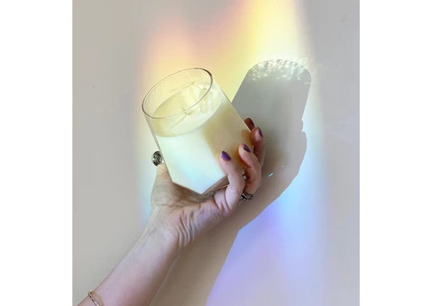 Rose Quartz Crystal Candle - 4/4