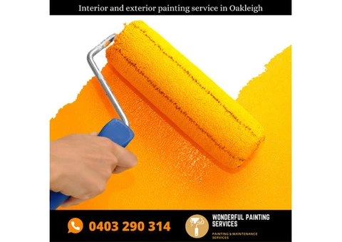 Are you looking for Interior and exterior painting service in Oakleigh?