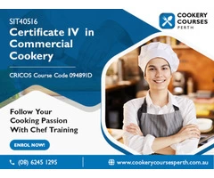 Make a prosperous career in the hospitality industry by doing certificate 4 in commercial cookery.