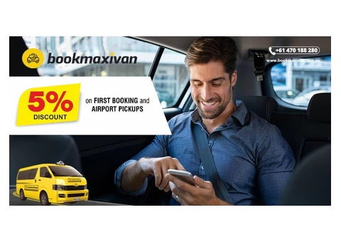 Book Maxi Van Melbourne | Get 5% Discount on 1st Booking