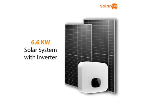 6.6 kw solar system with inverter