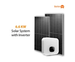 6.6 kw solar system with inverter