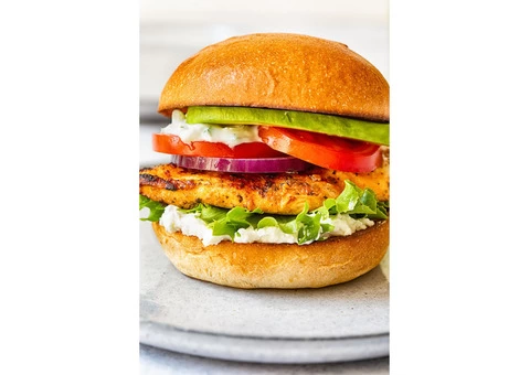 South Melbourne fish and chips burger - 1/3