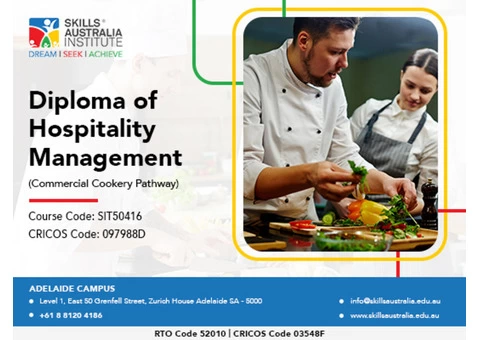 Ready To Become A Commercial Chef With Our Diploma of Hospitality Management