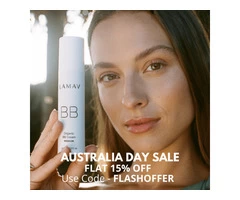 LAMAV Flash 15% OFF On Organic Skincare Products | Australia Day Sale