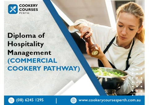 Get the best diploma course in commercial cookery with certification, contact now!